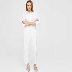 Theory white straight leg pants NWOT